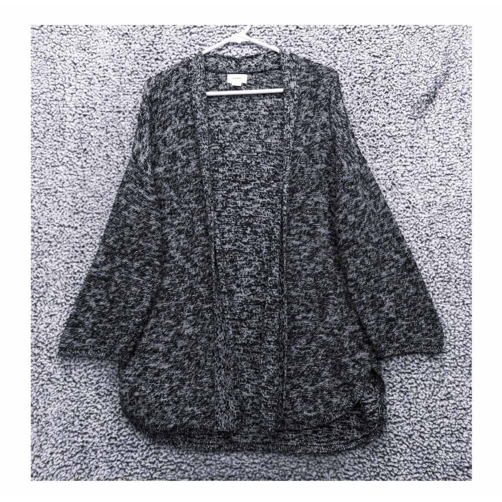 Old Navy Open Front Cardigan Size XXL Work Office Casual Boho Knit Heather Black